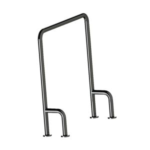 SUPORTE APOIO PISO-BA-8022-760-INOX POL