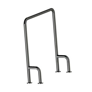 SUPORTE APOIO PISO-BA-8022-760-INOX AE